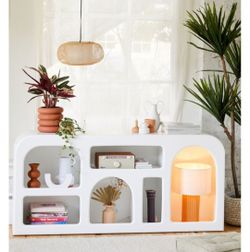 White Storage Console