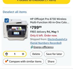 Hp 8370 inkjet printer