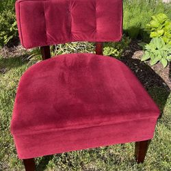 World Market Red Accent Chair 