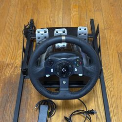 Logitech G920 Racing Simulator Wheel for Gaming With Chair Mount