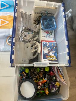 Wii remote controls and games