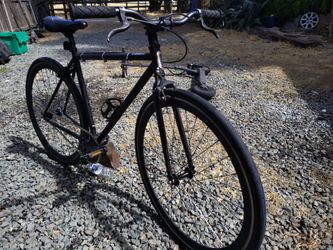 Pure cycles fixie road bike.