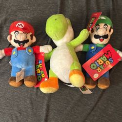 Mario Plushies 