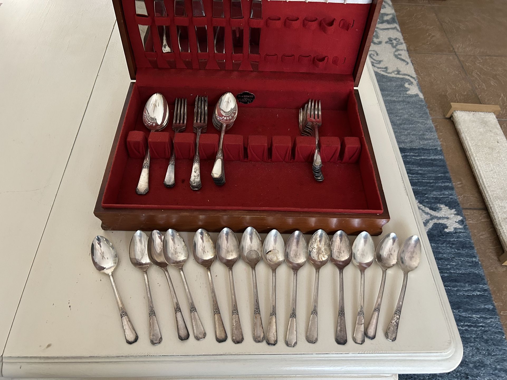 Great Grandma ‘s silver plate silverware. 1930’s