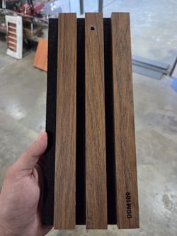Acoustic MDF Slat Wall Panel 20'' x 106'' in Walnut | Indoor Soundproof Interior