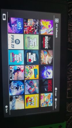 Nintendo Switch Loaded 22 Downloaded Games Already On The Console To Play Also 5 Controllers Included TV Dock All Cords 350 Firm Going Now 