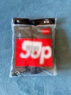 Supreme Hanes Cushion Crew Socks 4-Pack