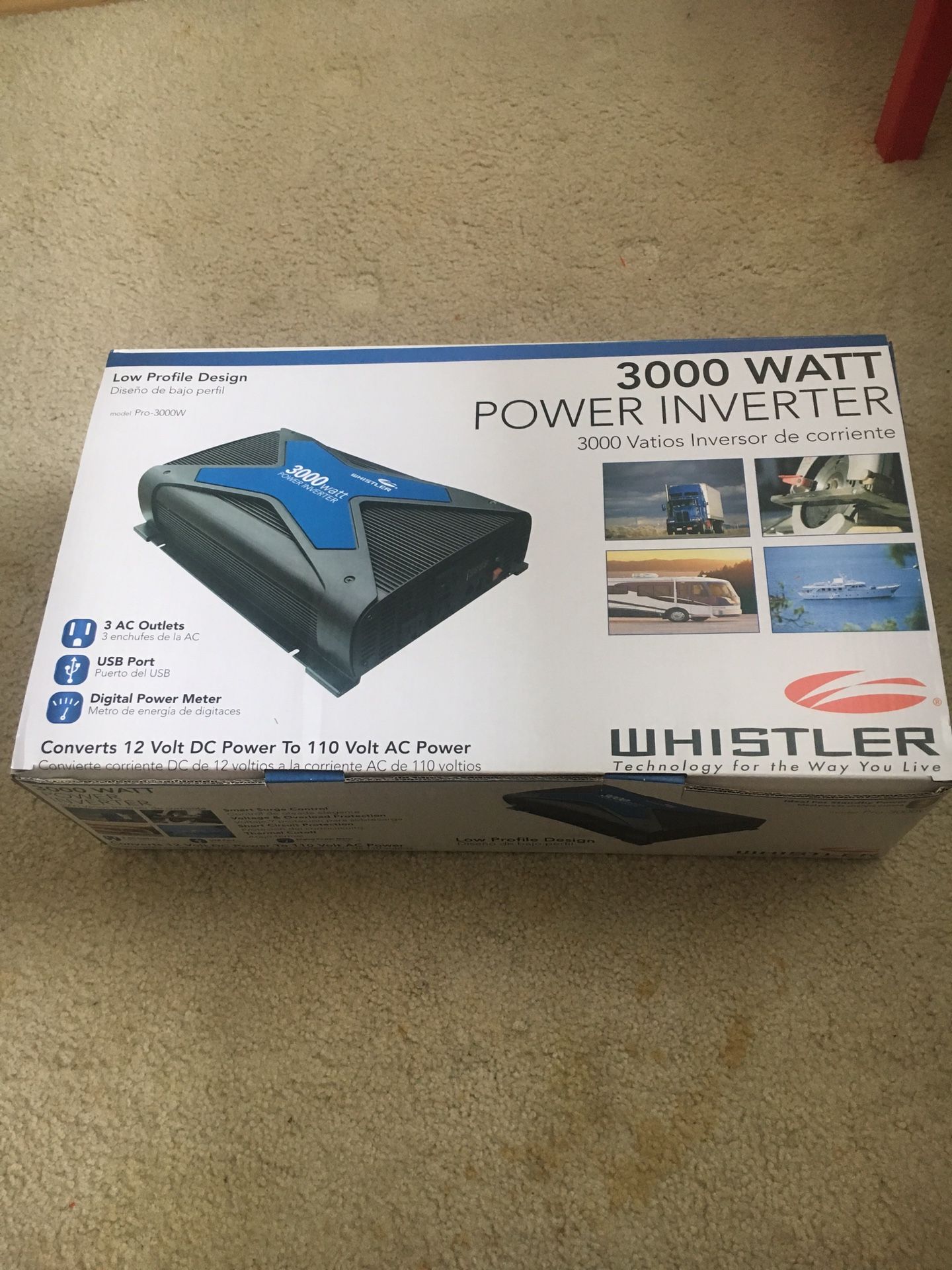 Brand New: Whistler power inverter Pro 3000w.