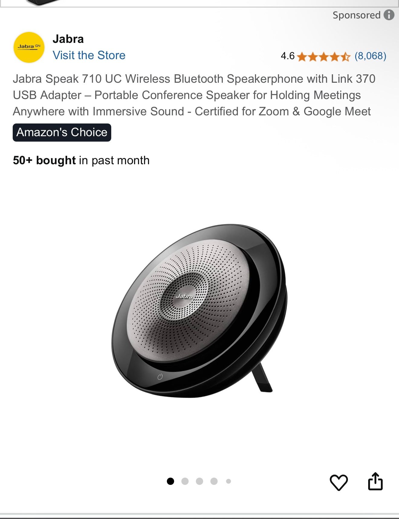 Jabra 710 Wireless Blue Tooth Speakers.