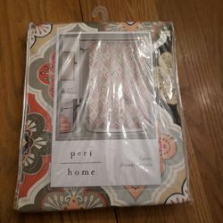 Shower Curtain New , Boho Medallion Orange Taupe