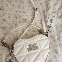 MICHAEL KORS LEATHER PURSE HEART SHAPED