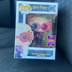 Funko Pop Harry Potter Luna Lovegood With Glasses 41 2017 Exclusive Vaulted