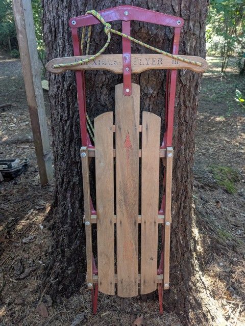 Antique Flexible Flyer 3 Sled