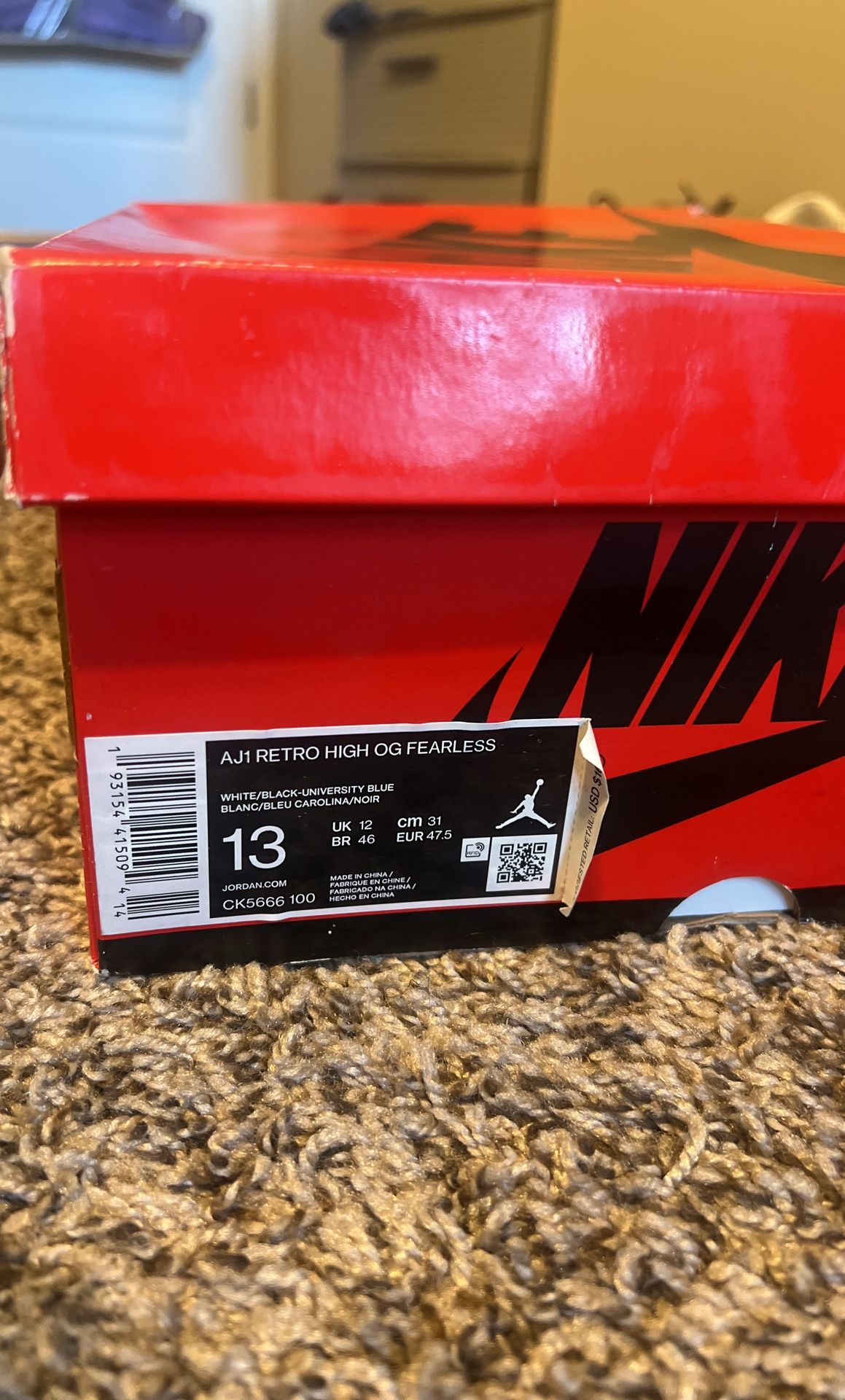 Sz 13 Jordan Fearless 1s