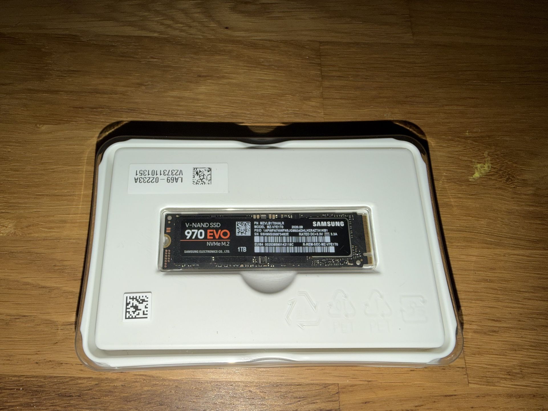 Samsung 970 EVO Nvme M.2 1tb