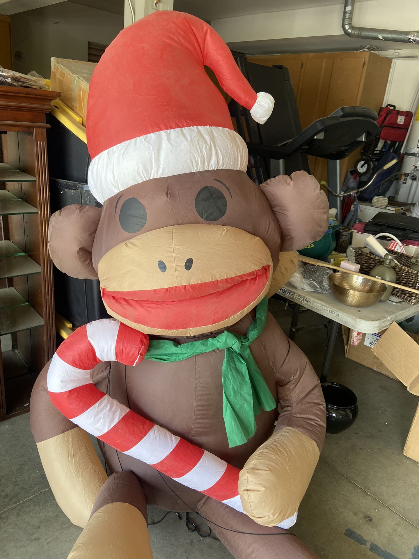 Inflatable Christmas Sock Monkey