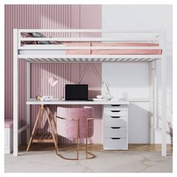 Twin Loft Bed Frame 