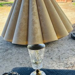 Crystal Table Lamp And Shade