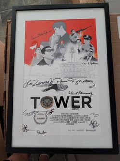 Framed Autographed Poster of 2016 Documentary "Tower"