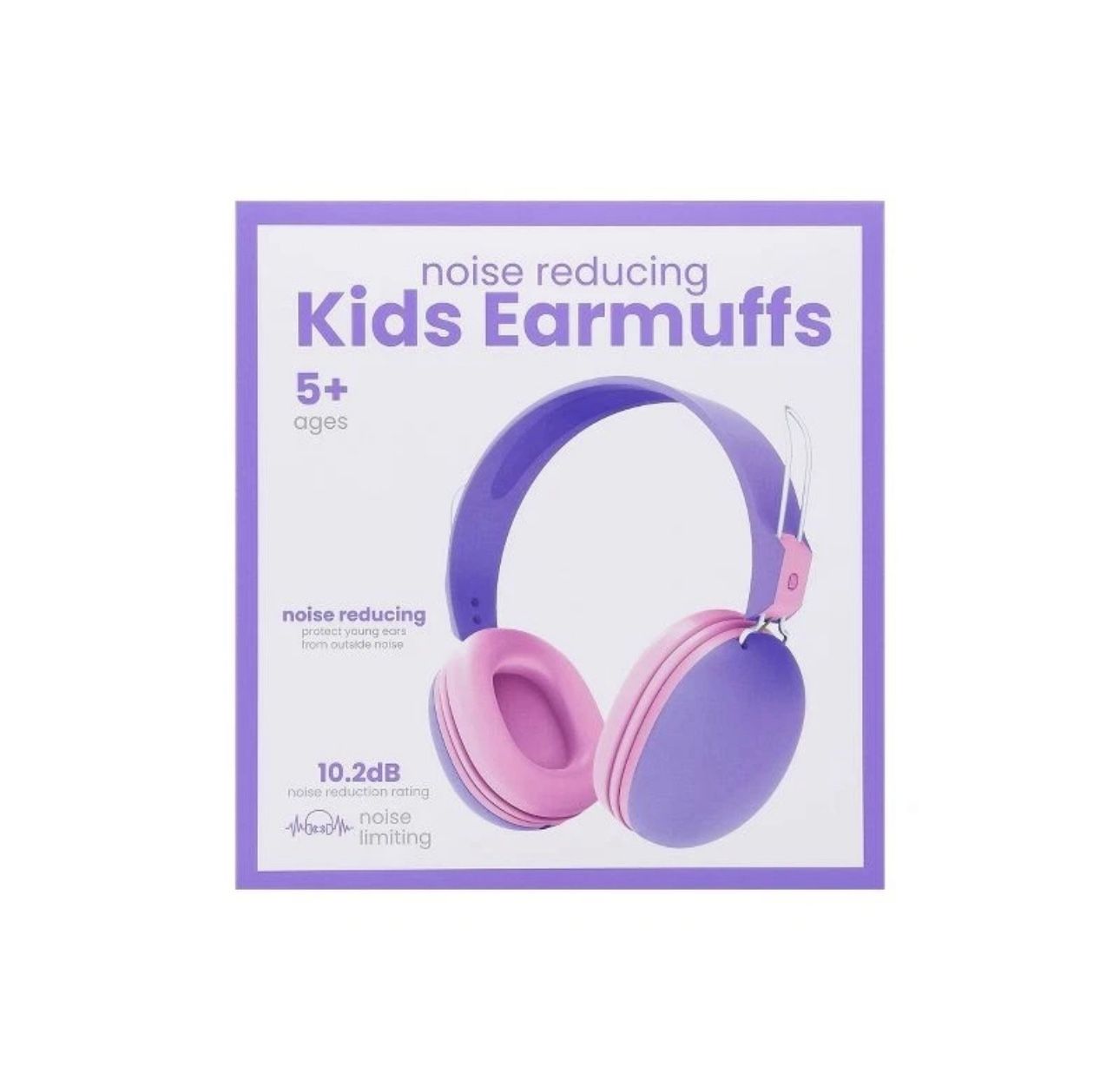 Vivitar Noise Reducing Kids Earmuffs Age 5 - Purple/pink