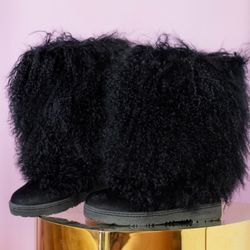 SUPER CUTE BEARPAW Boetis Mongolian Fur Boots