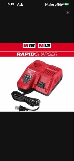 Milwaukee M18 and M12 rapid charger