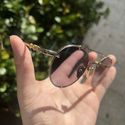 Chrome Hearts Oralgami RGP Gold Sunglasses