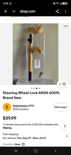 Steering wheel lock