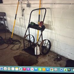 Vintage Oxy-Acetylene Cylinder Cart