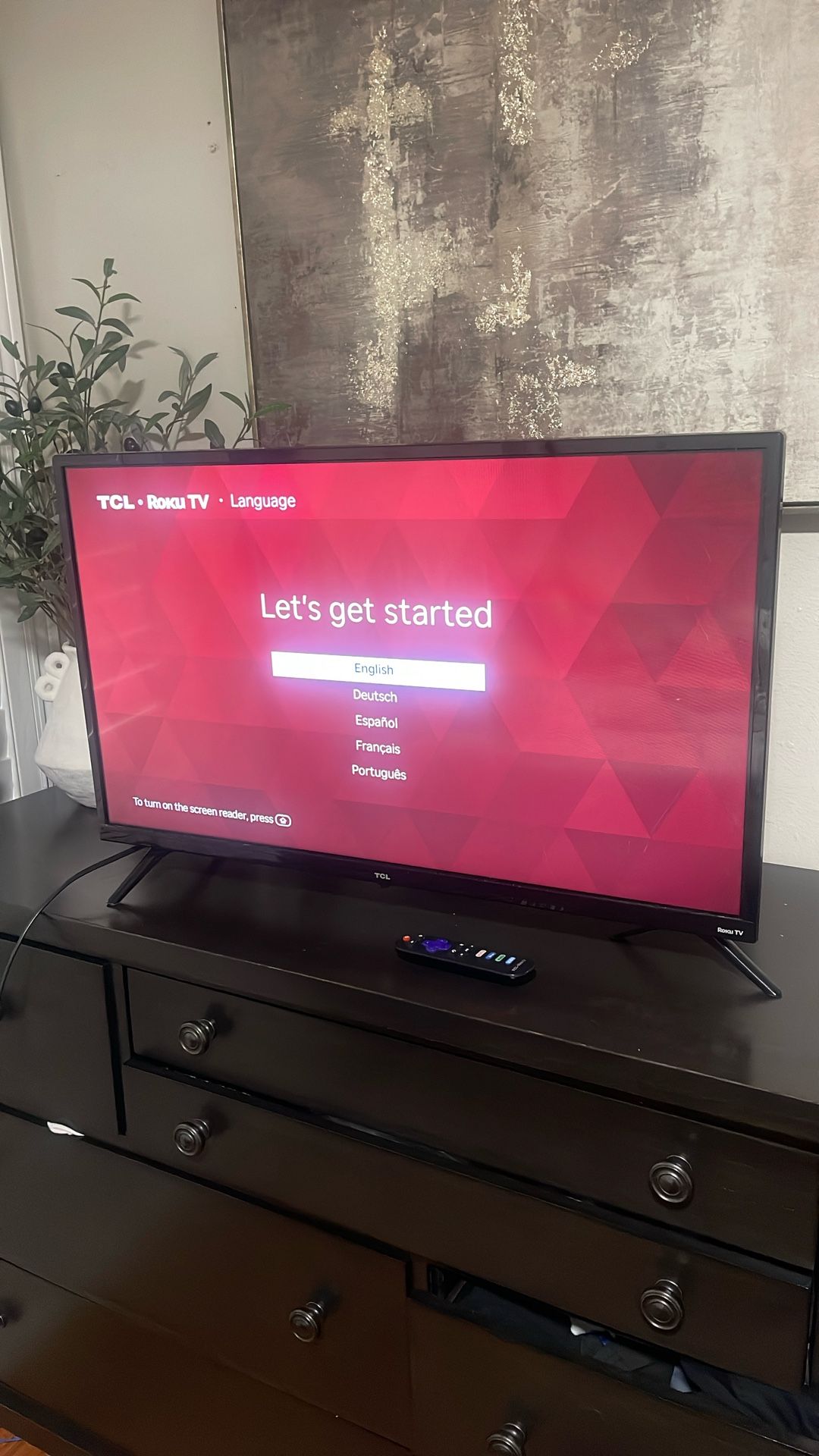 32” TCL Roku Tv