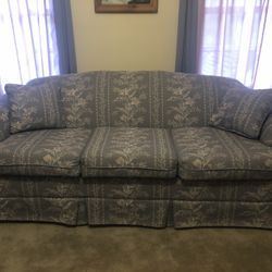 Victorian Living Room Set Couch ,Loveseat , Queens Anne Chair In Like New Condition $700.