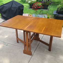Mission Oak Gateleg Console Table
