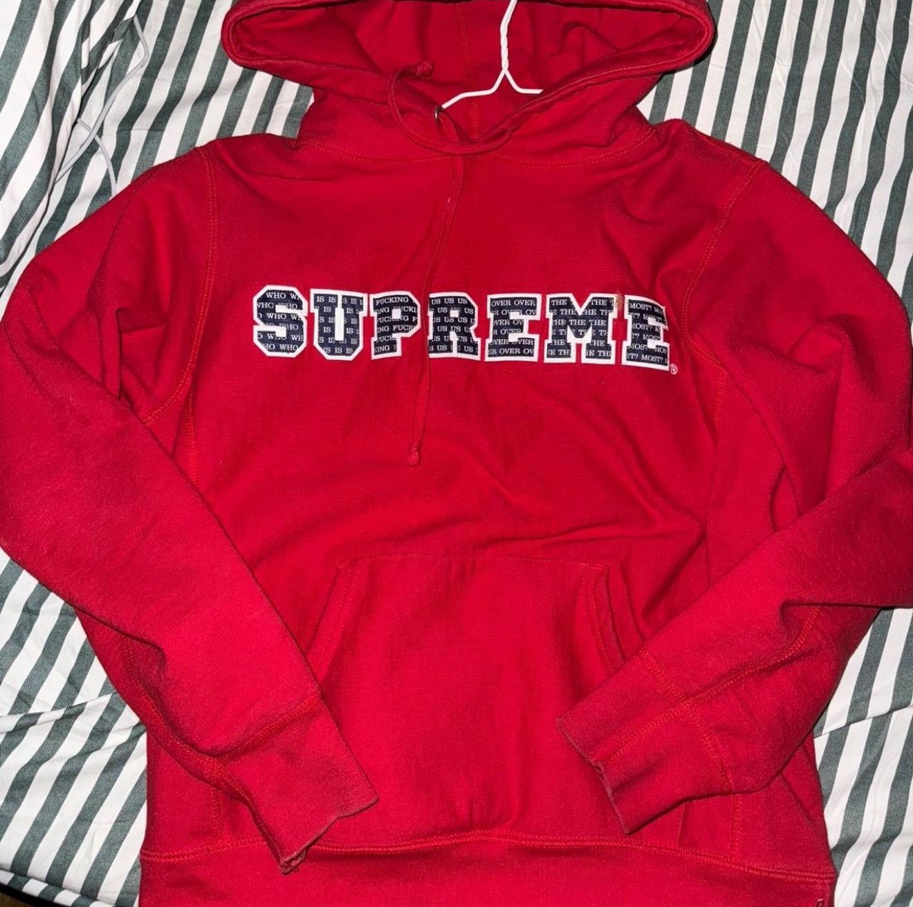 Red supreme Hoodie