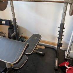 Golds Gym Olympic Weight Rack