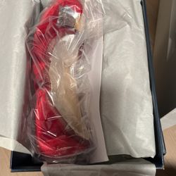 Cole Haan Red Velvet Bow Flats Size 9