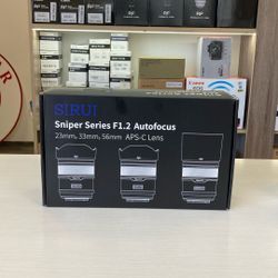 Sirui Sniper Series 23, 33, 56mm F1.2 Autofocus 3 Lens Kit