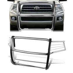 2008– 2016 Toyota Sequoia Front Bumper Protector Brush Grille Guard (Chrome