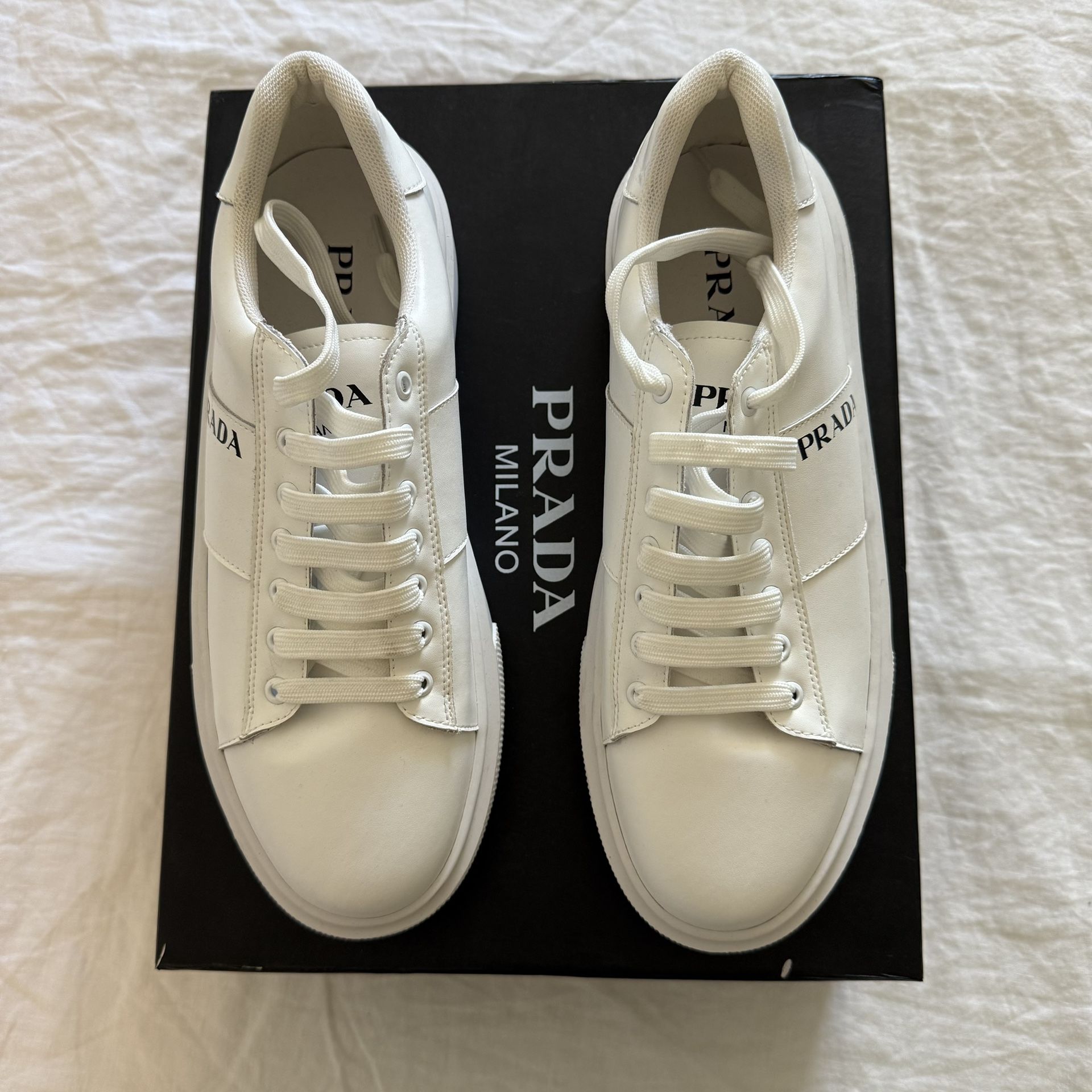 Prada Sneakers Men White Size 10.5