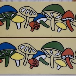 1970s Undershelf Drawers - Mushroom Design