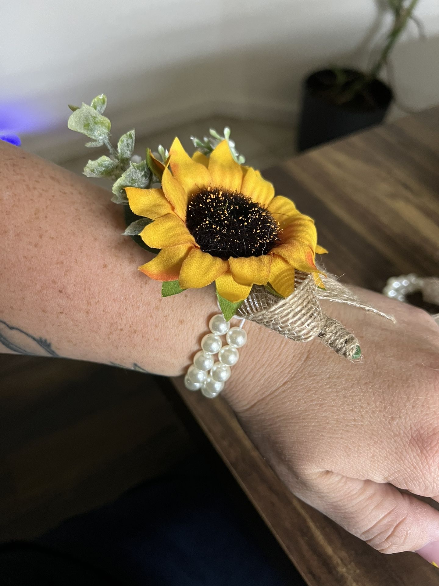 3 Sunflower Corsage 