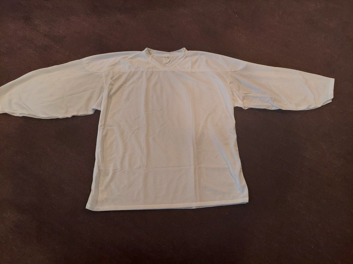 New White Adult Athletic Knit Practice Hockey Jersey(s)