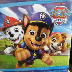 New, Sealed Paw Patrol 16 month 2026 Calendar