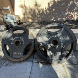45LB WEIGHT PLATES  PAIR 