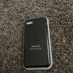 Apple iPhone SE Black Silicone Case
