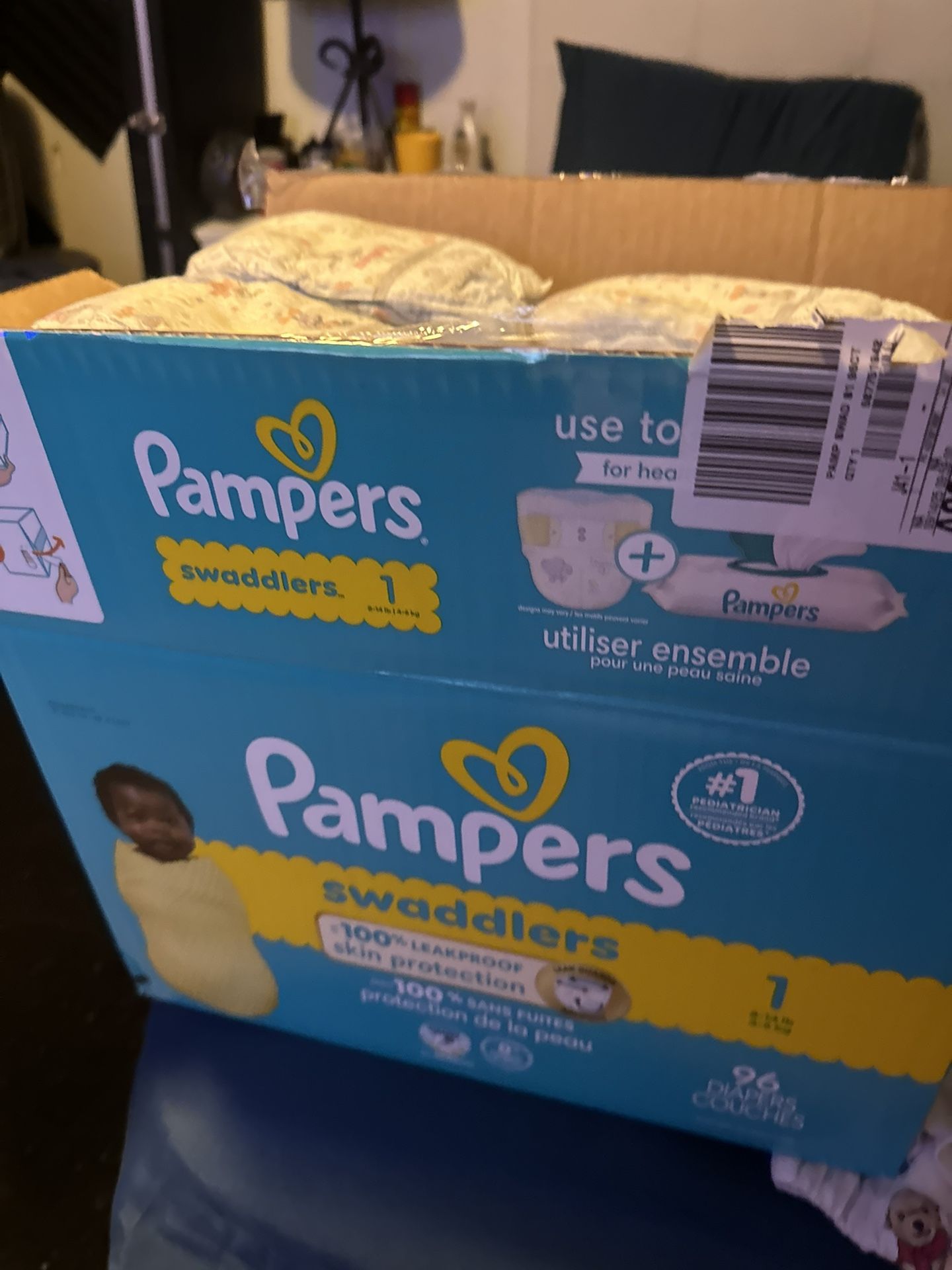 Huggies And Pampers Size 1&2 Lots Of Them