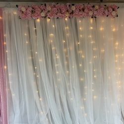 Centerpiece  Background Flower Backdrop Floral  Wedding Quinceañera Birthday $85 obo  Flowers only For sale 