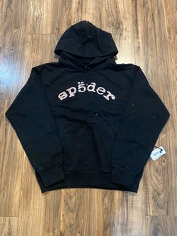 Black Sp5der VVS WorldWide Hoodie Size XL