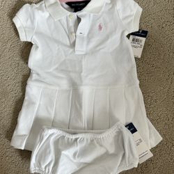 Ralph Lauren Polo 2 Piece Baby Dress 9M