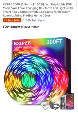 KSIPZE 200’ RGB/LED strip lights W remote