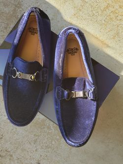 Blue Velvet dress loafers size 7 1/2 worn once $12 dollars